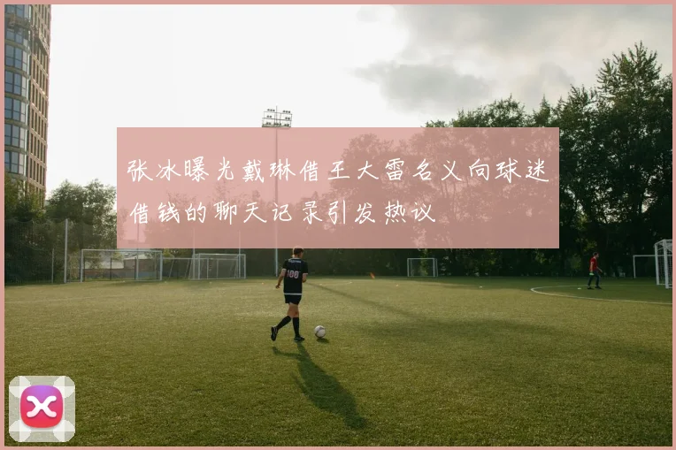 张冰曝光戴琳借王大雷名义向球迷借钱的聊天记录引发热议